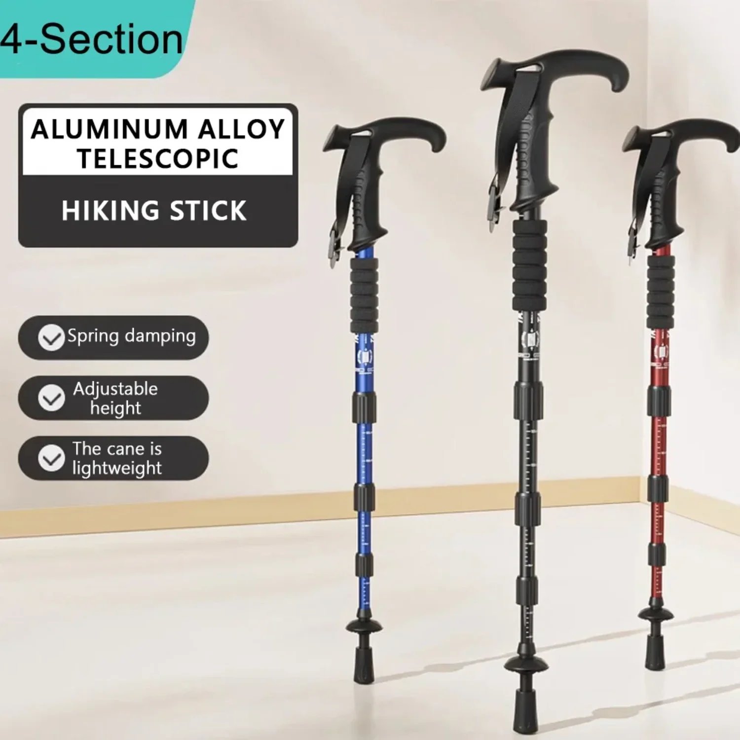 4-Section Portable Outdoor Fold Trekking Pole Walking Hiking Stick Alloy Telescopic Club Elderly Camping Walking Poles 1PC
4-Section Portable Outdoor Fold Trekking Pole Walking Hiking Stick Alloy Telescopic Club Elderly Camping Walking Poles 1PC