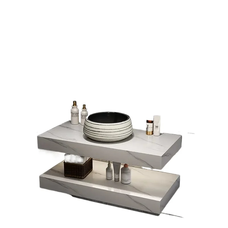 Nordic Luxury Rock Slab Bathroom Cabinet Vanity with Sink Multifunction Mirror Cabinet Bathroom Furniture Mueble Lavadora FYBC
Nordic Luxury Rock Slab Bathroom Cabinet Vanity with Sink Multifunction Mirror Cabinet Bathroom Furniture Mueble Lavadora FYBC