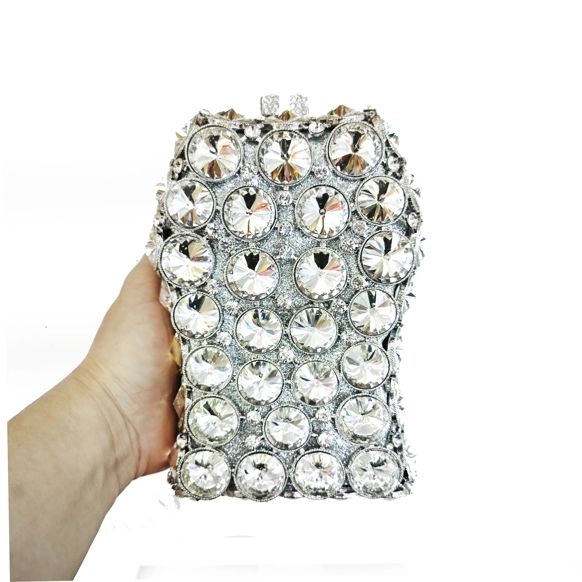 XIYUAN Silver Rhinestone Evening Clutch Purse Wedding Party Formal Metalic Handbag Bridal Minaudiere Female Clutches Dinner Bags
XIYUAN Silver Rhinestone Evening Clutch Purse Wedding Party Formal Metalic Handbag Bridal Minaudiere Female Clutches Dinner Bags