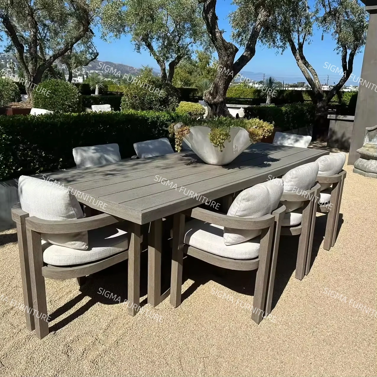 2024 Modern Patio Solid Wood Teak Garden Set Luxury Outdoor Sofa Set Dinning Table Set With Chairs
2024 Modern Patio Solid Wood Teak Garden Set Luxury Outdoor Sofa Set Dinning Table Set With Chairs