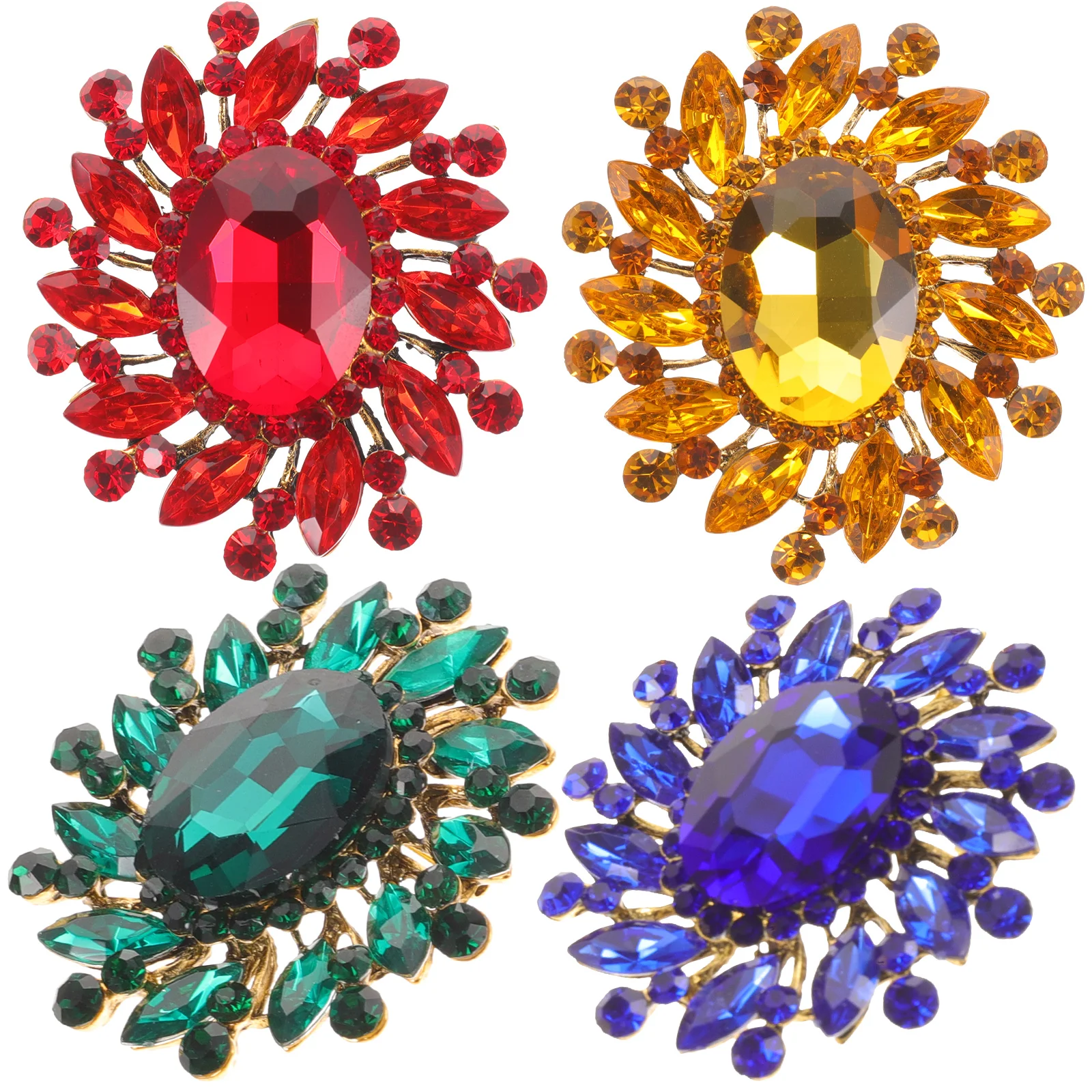 Colored Crystal Gems Elegant Delicate Brooch Pins Light Weight Accessories Women Blue Gemstone Brooch Small Daily
Colored Crystal Gems Elegant Delicate Brooch Pins Light Weight Accessories Women Blue Gemstone Brooch Small Daily