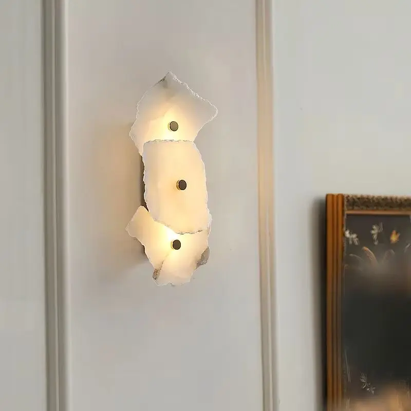 Natural Marble LED Wall Lamp Copper Luxury Novelty Lighting Sconce for Bedroom Living Dining Room Wall Decor Modern Art
Natural Marble LED Wall Lamp Copper Luxury Novelty Lighting Sconce for Bedroom Living Dining Room Wall Decor Modern Art