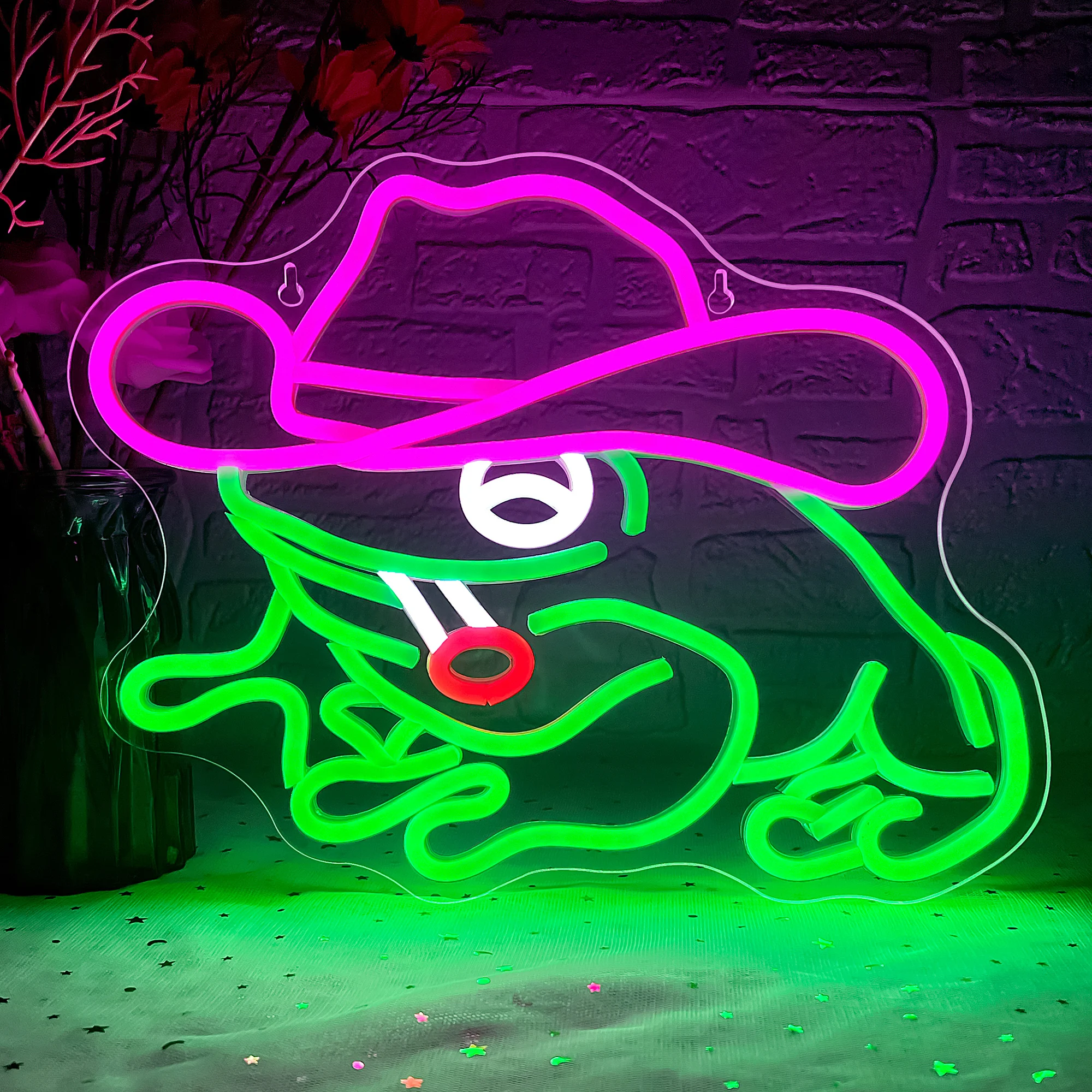 Frog Cowboy Neon Signs,Frog Cowboy Lamp Led Signs Lights Neon Signs for Wall Decor, Brightness Night Light Game Room Decor
Frog Cowboy Neon Signs,Frog Cowboy Lamp Led Signs Lights Neon Signs for Wall Decor, Brightness Night Light Game Room Decor