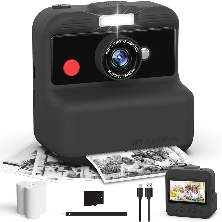 Camera Instant Print 48MP 2.5K UHD Instant Print Camera Christmas Birthday Gifts for Girls and Boys 3.0 Screen with Print Paper
Camera Instant Print 48MP 2.5K UHD Instant Print Camera Christmas Birthday Gifts for Girls and Boys 3.0 Screen with Print Paper