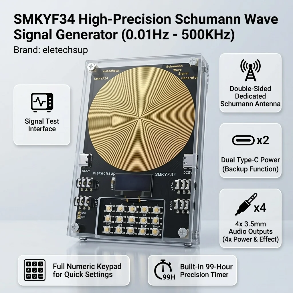 OLED Programmable Sleep Aid 0.01-500KHz Schumann Resonance Wave Module
OLED Programmable Sleep Aid 0.01-500KHz Schumann Resonance Wave Module