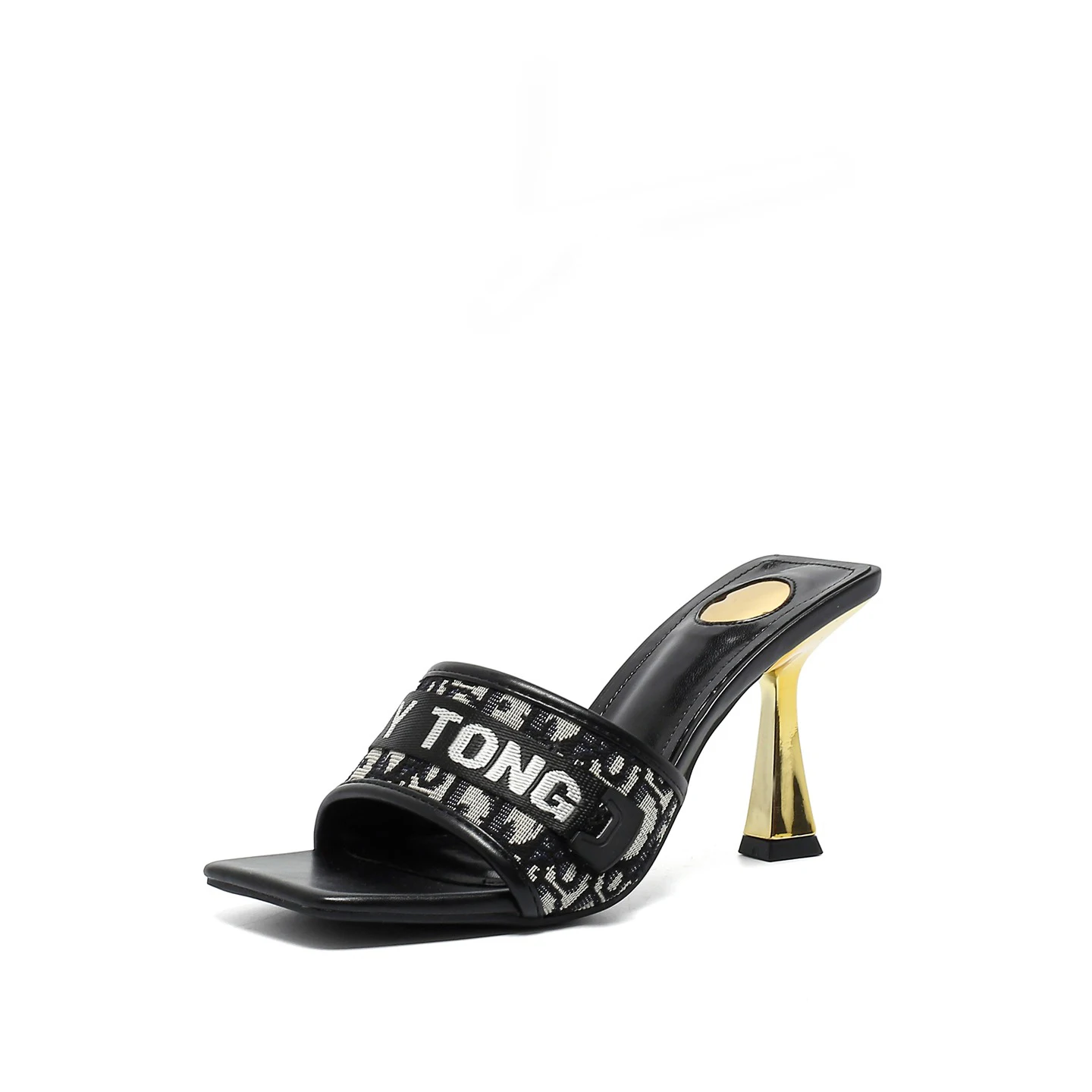 Black Sandals Heels Woman Square Toe Summer Slippers 7cm High Heels Ladies Shoes Outdoor Leisure Sandals
Black Sandals Heels Woman Square Toe Summer Slippers 7cm High Heels Ladies Shoes Outdoor Leisure Sandals