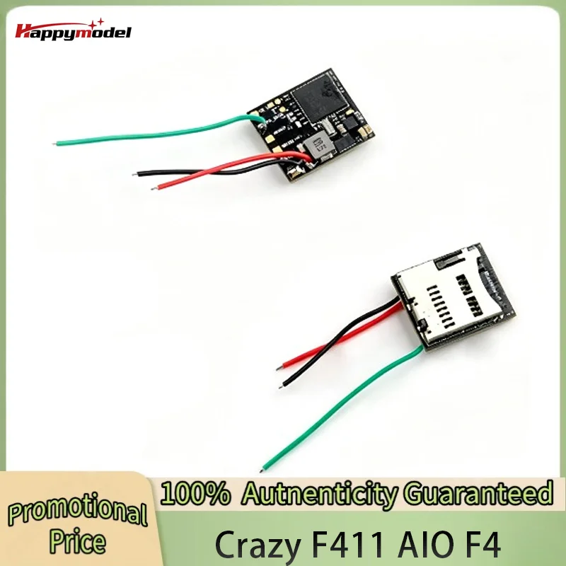 HappyModel CrazyF411 ELRS AIO 4in1 F411 Flight Controller Built-in UART 2.4G ELRS RX 20A ESC 2-4S for FPV Toothpick Drones
HappyModel CrazyF411 ELRS AIO 4in1 F411 Flight Controller Built-in UART 2.4G ELRS RX 20A ESC 2-4S for FPV Toothpick Drones