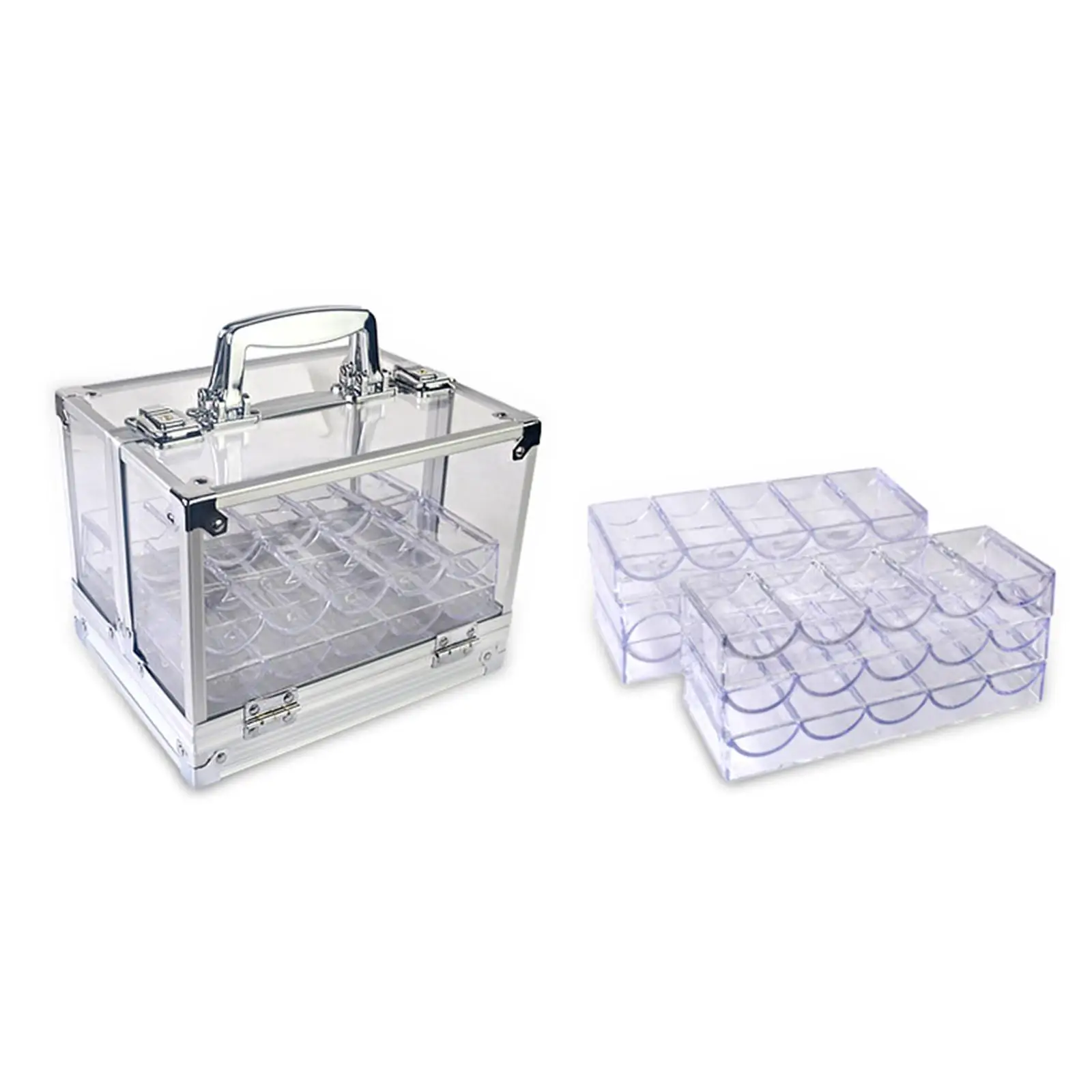 Chips Case Chip Carrier Holder Hold 600Chips Deluxe Dustproof Shockproof Clear for Tabletop Game Gaming Accessories Family
Chips Case Chip Carrier Holder Hold 600Chips Deluxe Dustproof Shockproof Clear for Tabletop Game Gaming Accessories Family