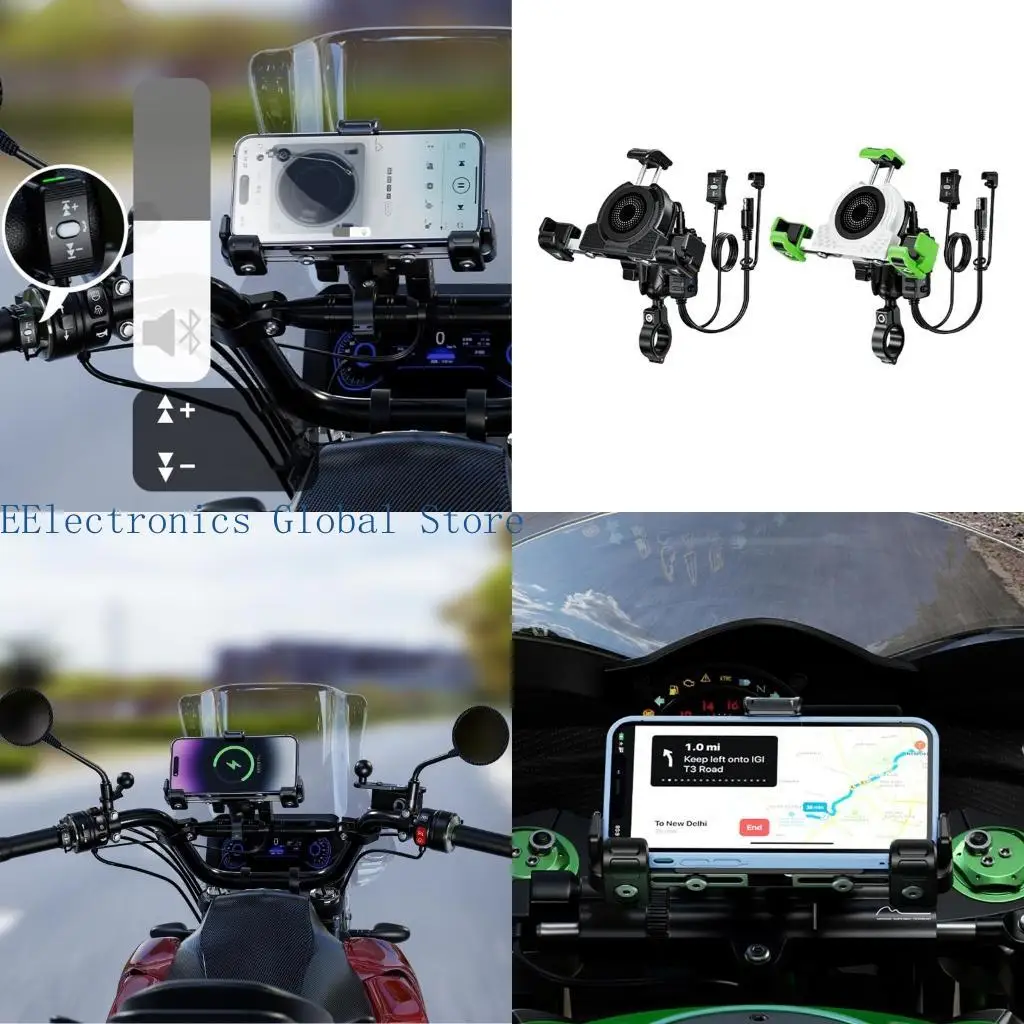462B Motorcycle Phone Mount Holder Bracket with USB C Fast Charging Rearview Handlebar Mount Shockproof Phone Holder
462B Motorcycle Phone Mount Holder Bracket with USB C Fast Charging Rearview Handlebar Mount Shockproof Phone Holder