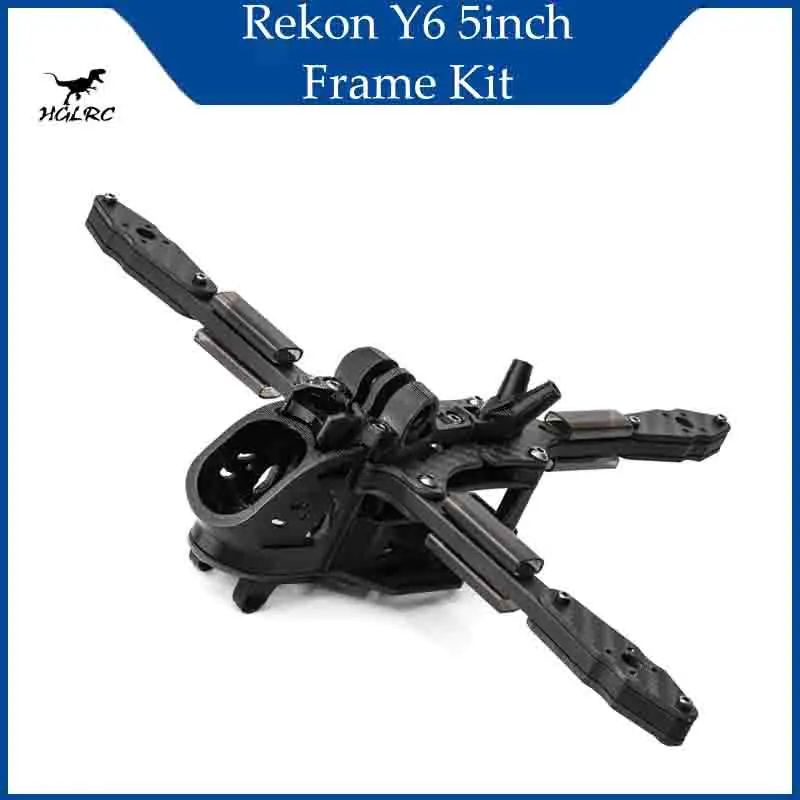 HGLRC Rekon Y6 5-inch Frame Kit Y-Type Long Endurance 3K Carbon Fiber Compatible Analog/O3/Moonlight Kit VTX Acessorios RC
HGLRC Rekon Y6 5-inch Frame Kit Y-Type Long Endurance 3K Carbon Fiber Compatible Analog/O3/Moonlight Kit VTX Acessorios RC