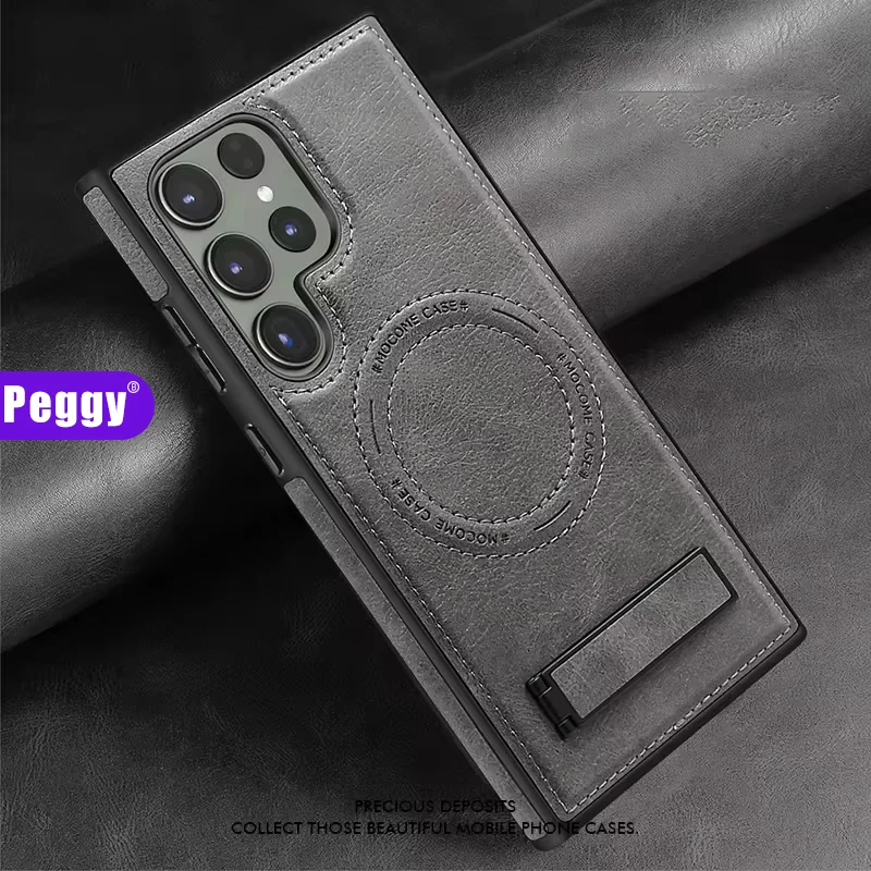 For Samsung Galaxy S24 Ultra S23 S22 Ultra Plus Leather Stand Magnetic Wireless Charging Phone Case Fall Prevention Phone Covers
For Samsung Galaxy S24 Ultra S23 S22 Ultra Plus Leather Stand Magnetic Wireless Charging Phone Case Fall Prevention Phone Covers