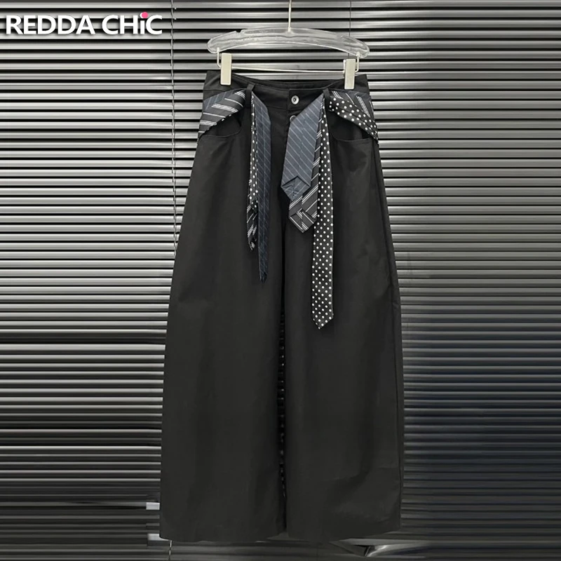 REDDACHiC Elegant Suit Pants Black Multi Buttons Wide Leg Casual Trousers Dressy Women Clothing Tie Belts Decor Design Pants
REDDACHiC Elegant Suit Pants Black Multi Buttons Wide Leg Casual Trousers Dressy Women Clothing Tie Belts Decor Design Pants