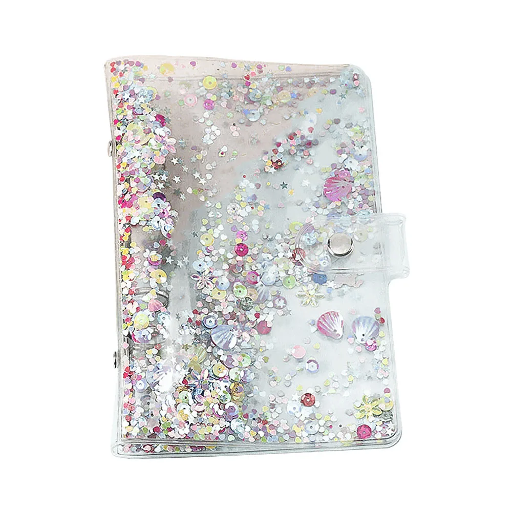 Clear Sequin Binder Pvc Notepad Shell Planner Scrapbook Cover For Office School Use Loose Leaf Notebook Journal Cover File 
Clear Sequin Binder Pvc Notepad Shell Planner Scrapbook Cover For Office School Use Loose Leaf Notebook Journal Cover File