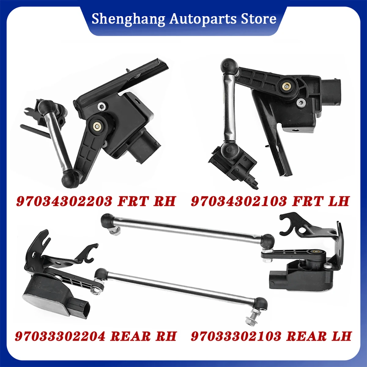Front Rear RH/LH Height Level Sensor For Porsche Panamera 2010-2016 97034302203 97034302103 97033302204 97033302103
Front Rear RH/LH Height Level Sensor For Porsche Panamera 2010-2016 97034302203 97034302103 97033302204 97033302103