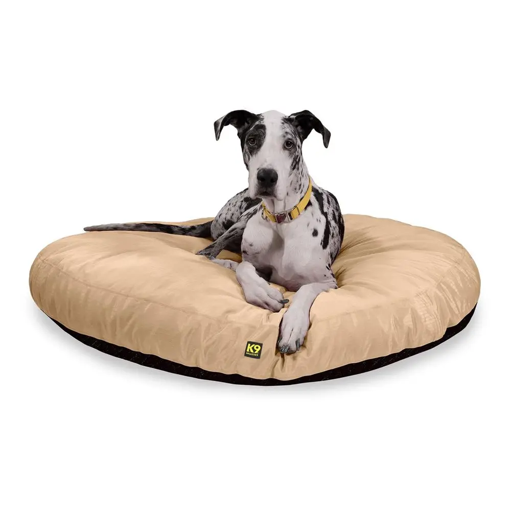 Tough Round Nesting Pillow Dog Bed Removable Cover, Washable, Durable amp Water Resistant Indoor Outdoor Bed XL, Tan
Tough Round Nesting Pillow Dog Bed Removable Cover, Washable, Durable amp Water Resistant Indoor Outdoor Bed XL, Tan