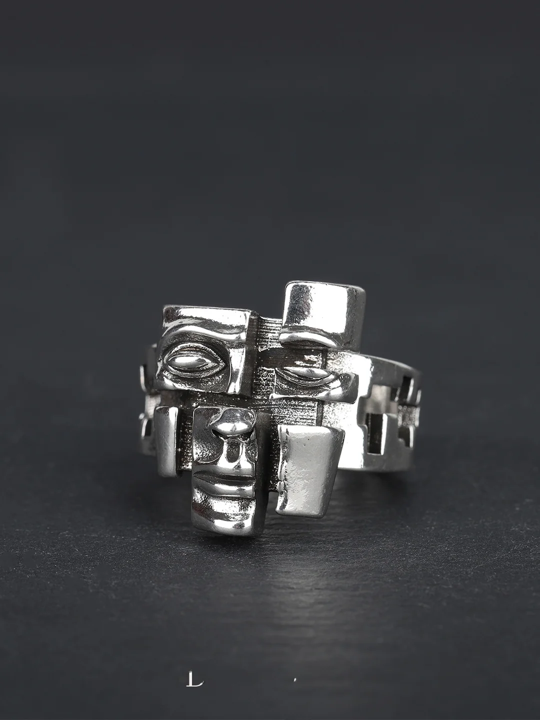 DAMAI Retro Personality Split Face Ring with Five Senses Abstract Open Adjustable Finger Ring for Daily Wear Adult Fashion Je...
DAMAI Retro Personality Split Face Ring with Five Senses Abstract Open Adjustable Finger Ring for Daily Wear Adult Fashion Je...