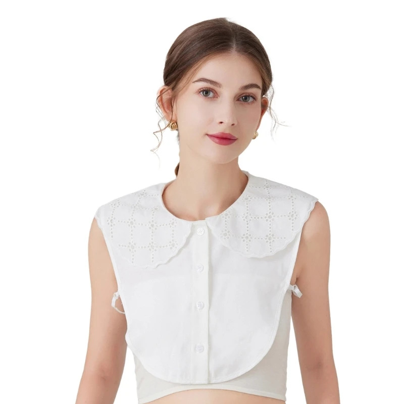 Woman Shirt Sweater Petal Collar Lace Hollow out Decorative Collar White Removable Collar Sweater Shirt Collar for Woman
Woman Shirt Sweater Petal Collar Lace Hollow out Decorative Collar White Removable Collar Sweater Shirt Collar for Woman
