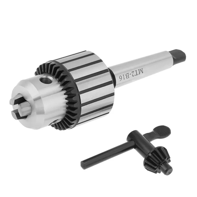 Drill Chuck Lathe Steel 1-13mm Capacity Carbide Steel MT2-B16 Arbor Key Type Mini Lathe Tool
Drill Chuck Lathe Steel 1-13mm Capacity Carbide Steel MT2-B16 Arbor Key Type Mini Lathe Tool