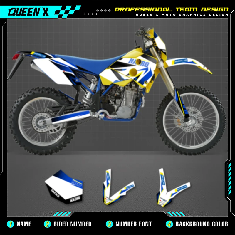 Queen X MOTOR Custom Team мотоциклетные графические наклейки, наборы наклеек для HUSABERG FE 2001, 2002, 2003, 2004, 2005, 001
Queen X MOTOR Custom Team мотоциклетные графические наклейки, наборы наклеек для HUSABERG FE 2001, 2002, 2003, 2004, 2005, 001