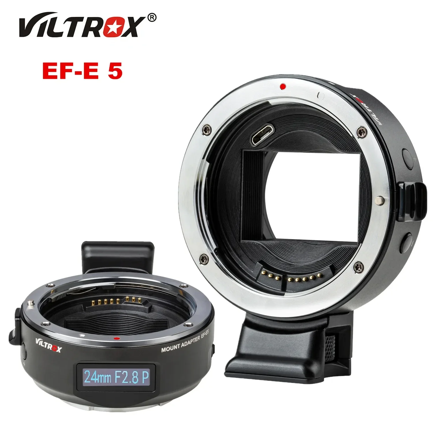 Viltrox EF-E5 Auto Focus Smart Lens Adapter OLED Display Full Frame For Canon EOS EF EF-S Lens To Sony E Mount Camera A9 A7II
Viltrox EF-E5 Auto Focus Smart Lens Adapter OLED Display Full Frame For Canon EOS EF EF-S Lens To Sony E Mount Camera A9 A7II