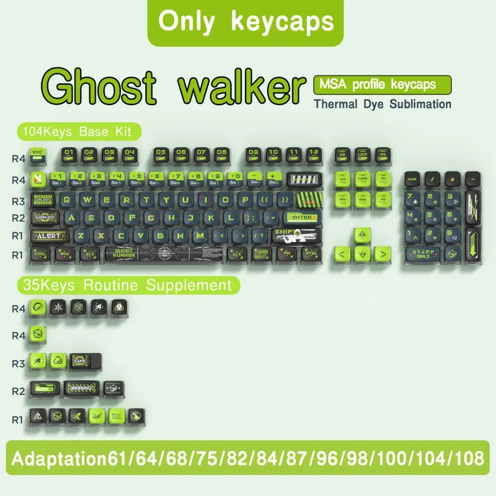 Четырехсторонняя клавиатура Ghostrunner с кристаллами, персонализированная клавиатура, совместимая с профилем MSA, механическая клавиатура Mx Switch
Четырехсторонняя клавиатура Ghostrunner с кристаллами, персонализированная клавиатура, совместимая с профилем MSA, механическая клавиатура Mx Switch