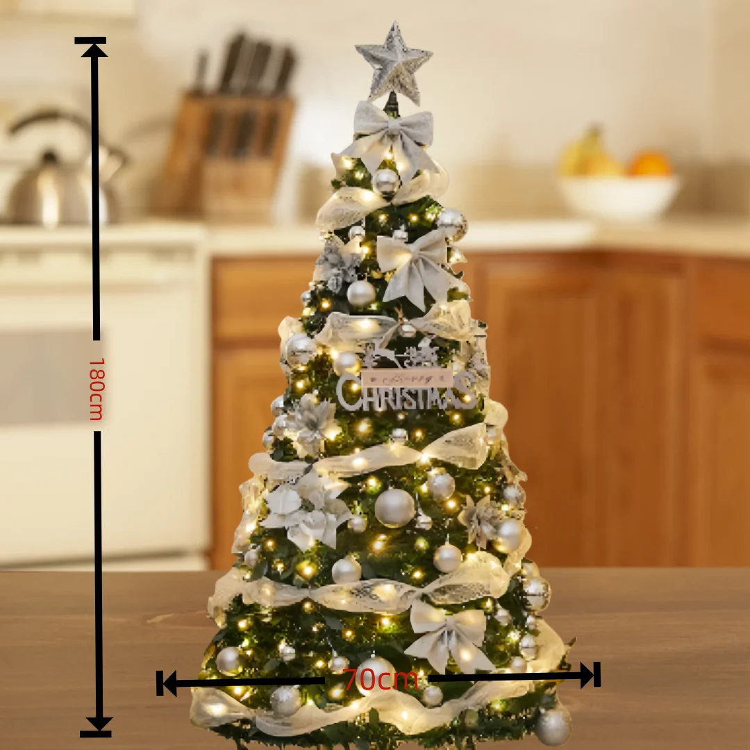Hot Sale 1.2-2.1m Foldable Pre-Decorated Christmas Tree Pop-Up Festive Decoration Home Decor Portable Christmas Tree
Hot Sale 1.2-2.1m Foldable Pre-Decorated Christmas Tree Pop-Up Festive Decoration Home Decor Portable Christmas Tree