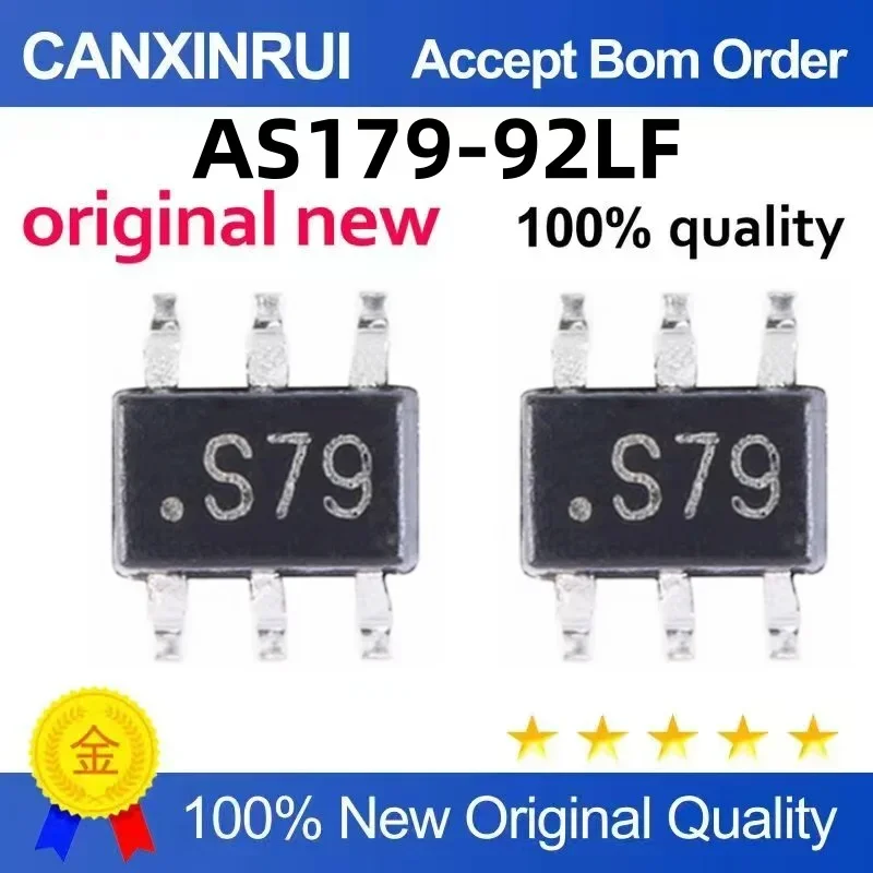 (5-100 pieces) AS179-92LF in stock silk screen printing: S79 SC70-6 RF switch chip
(5-100 pieces) AS179-92LF in stock silk screen printing: S79 SC70-6 RF switch chip
