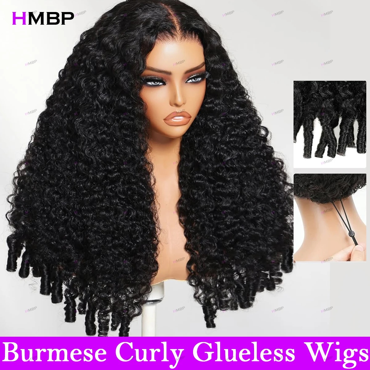Pull Go 9x6 Burmese Curly Glueless Wigs Human Hair Ready To Wear 13x4 HD Transparent Lace Frontal Wig 450 Density Pre Cut Lace
Pull Go 9x6 Burmese Curly Glueless Wigs Human Hair Ready To Wear 13x4 HD Transparent Lace Frontal Wig 450 Density Pre Cut Lace