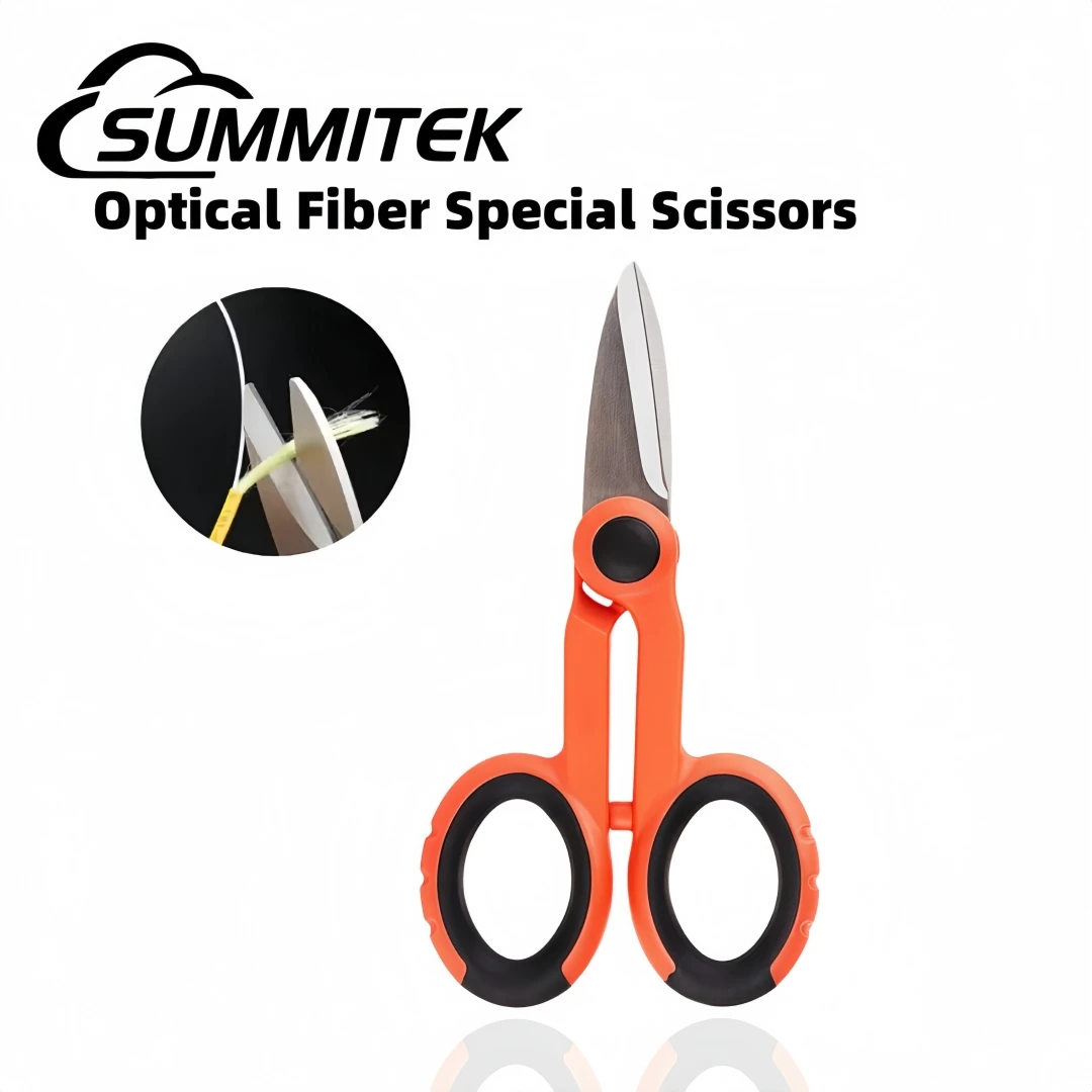 SUMMITEK Fiber Optic Special Scissors Kevlar Shears Aramid Scissors Fibre Stripping Scissors Optical Fiber Hand Tool FTTH Tool
SUMMITEK Fiber Optic Special Scissors Kevlar Shears Aramid Scissors Fibre Stripping Scissors Optical Fiber Hand Tool FTTH Tool