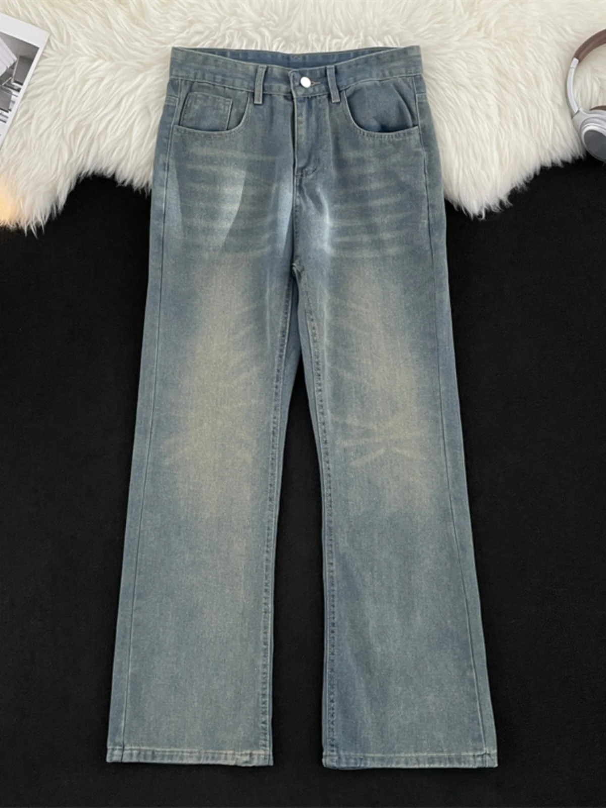 Мужские джинсы Waed Denim в винтажном американском стиле, повседневные, летние, тонкие, модные, свободные, с легким расклешением, молодежные джинсы
Мужские джинсы Waed Denim в винтажном американском стиле, повседневные, летние, тонкие, модные, свободные, с легким расклешением, молодежные джинсы