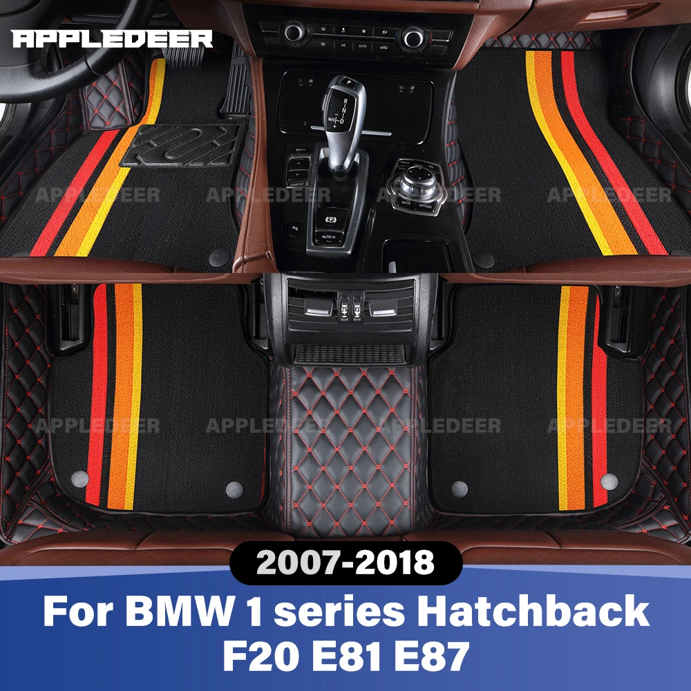 For BMW 1 series Hatchback F20 E81 E87 2007-2018 Double Layer Car Floor Mats Custom Auto Carpet Cover Interior Accessories 
For BMW 1 series Hatchback F20 E81 E87 2007-2018 Double Layer Car Floor Mats Custom Auto Carpet Cover Interior Accessories