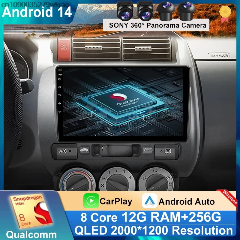 Andoird 14 Car Radio For Honda Fit Jazz City 2002 - 2007 Head Unit DSP BT Navigation GPS Wireless Carplay Auto 4G LTE Multimedia
Andoird 14 Car Radio For Honda Fit Jazz City 2002 - 2007 Head Unit DSP BT Navigation GPS Wireless Carplay Auto 4G LTE Multimedia