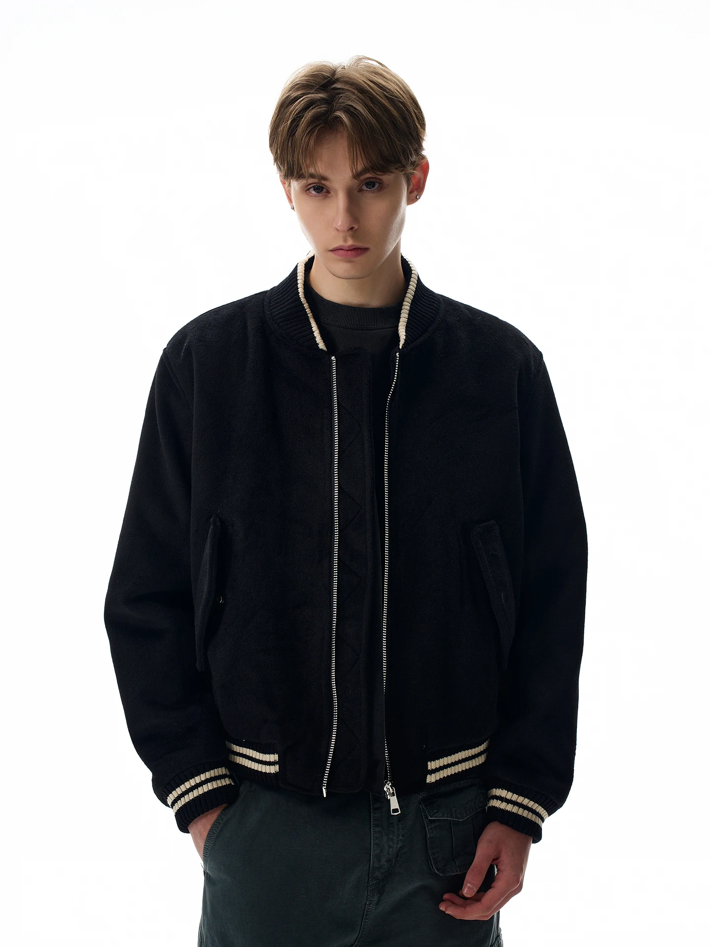 a PUEE Modern Retro Streetwear ort Baseball Jaet Loose Fit Contrast Color Cleanfit Sle Polyester Nylon Cosite Fiber
a PUEE Modern Retro Streetwear ort Baseball Jaet Loose Fit Contrast Color Cleanfit Sle Polyester Nylon Cosite Fiber