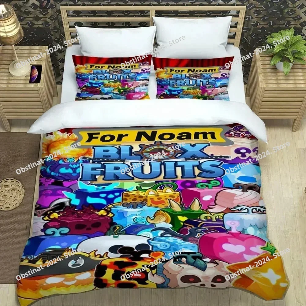 3D Game b-blox fruits Bedding Set Printed single Comforter Quilt Bed Cover Duvet Cover Pillow Case 3 Pieces Sets Kids Adult Size
3D Game b-blox fruits Bedding Set Printed single Comforter Quilt Bed Cover Duvet Cover Pillow Case 3 Pieces Sets Kids Adult Size