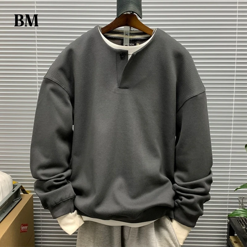 Henley Neck Sweatshirt Men Regular Fit Basic Solid Color Retro American Casual Long Sleeve Spring Autumn Streetwear Fashion Top
Henley Neck Sweatshirt Men Regular Fit Basic Solid Color Retro American Casual Long Sleeve Spring Autumn Streetwear Fashion Top