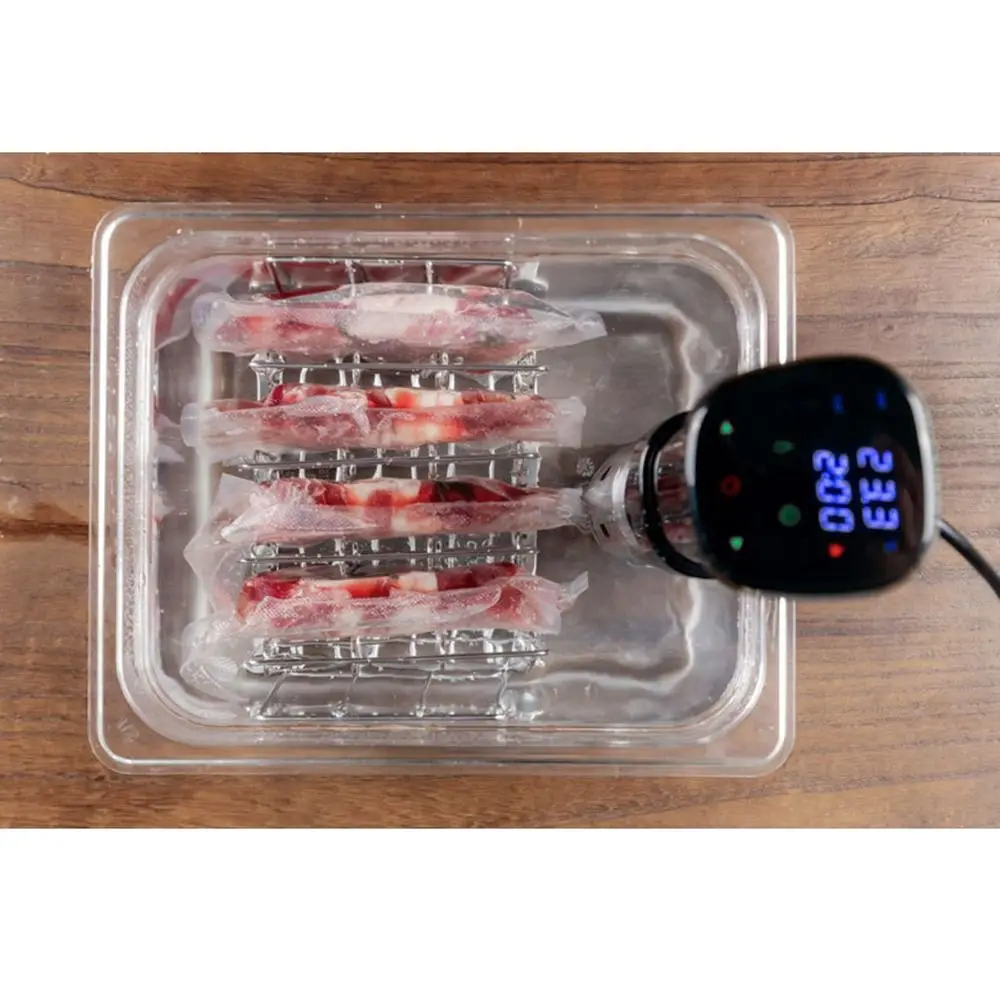 Vertical Mount Vide Rack Divider 5 Detachable Dividers Collapsible Sous-Vide Machine Stainless Steel No-Float Top Bar
Vertical Mount Vide Rack Divider 5 Detachable Dividers Collapsible Sous-Vide Machine Stainless Steel No-Float Top Bar