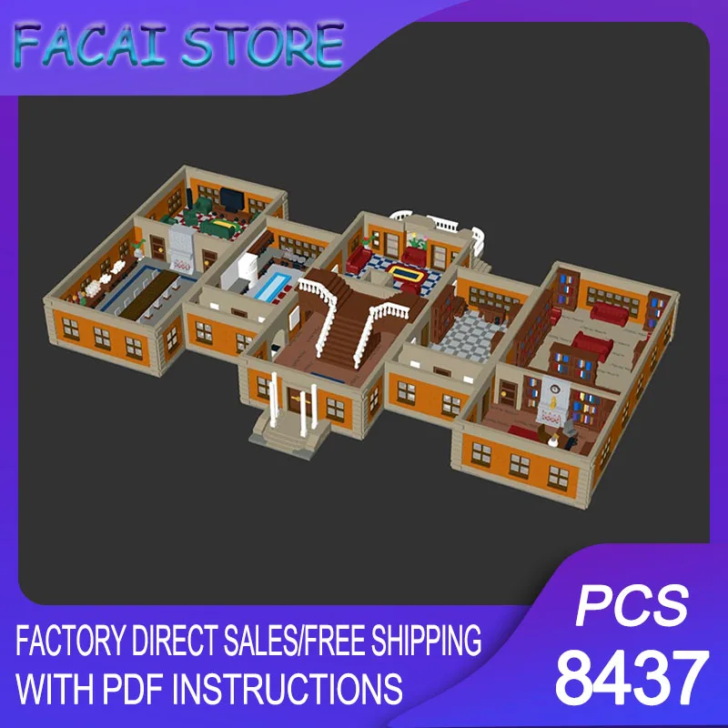 Famous Movie Model Moc Building Bricks Modular Institut - Ground Floor Model Technology Blocks Christmas Toy Construction Gifts
Famous Movie Model Moc Building Bricks Modular Institut - Ground Floor Model Technology Blocks Christmas Toy Construction Gifts