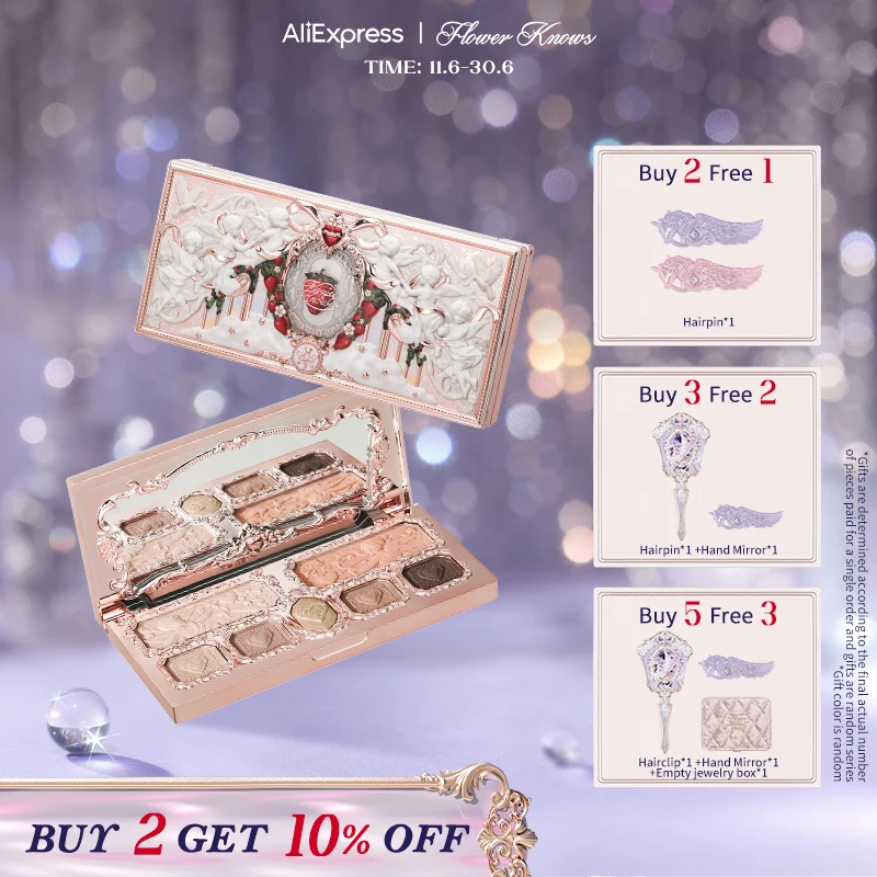 Flower Knows Strawberry Cupid Collection Make-up Palette 14g pink Blush/Highlighter
Flower Knows Strawberry Cupid Collection Make-up Palette 14g pink Blush/Highlighter