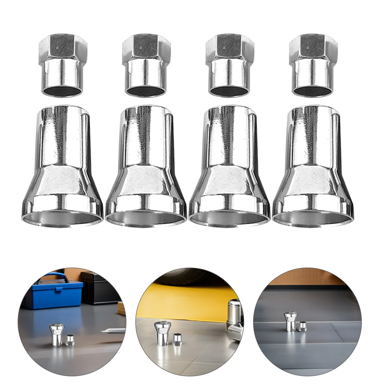 4Sets Professional Aluminum Alloy Tire Valve Stem Caps and Sleeves Tpms Compatible Heat Cold Resistant Corrosion Proof Chrome
4Sets Professional Aluminum Alloy Tire Valve Stem Caps and Sleeves Tpms Compatible Heat Cold Resistant Corrosion Proof Chrome