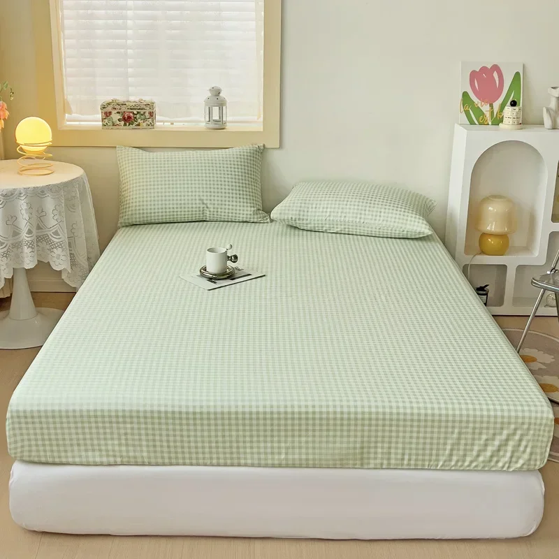 1PC Green Bed Sheet With Elastic Striped Fitted Sheet Skin-Friendly Brushed Bed Cover Queen/King Size постельное бельё набор
1PC Green Bed Sheet With Elastic Striped Fitted Sheet Skin-Friendly Brushed Bed Cover Queen/King Size постельное бельё набор