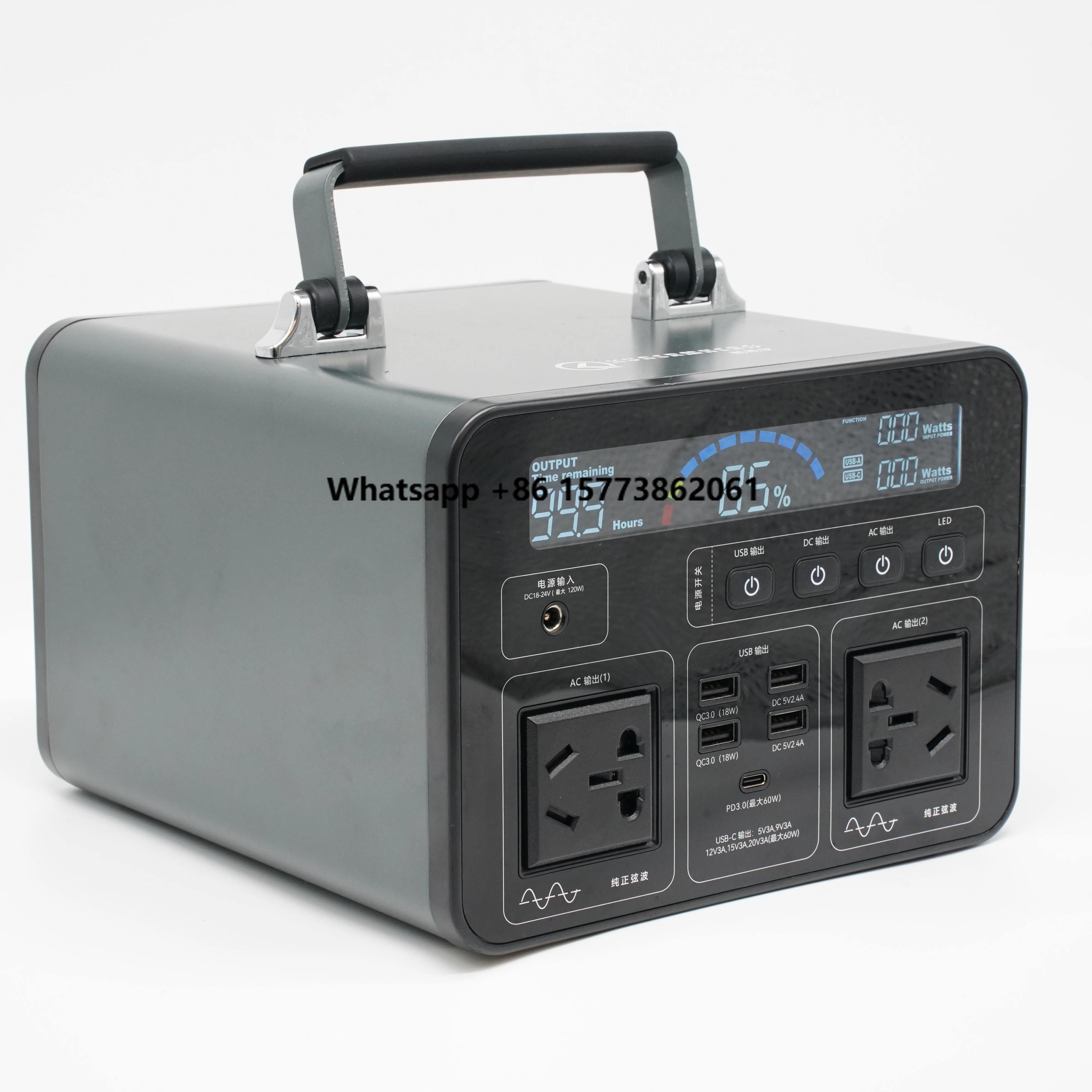 Outdoor 500Wh portable power station LiFePO4 battery 500W solar generator for camping trips and emergencies
Outdoor 500Wh portable power station LiFePO4 battery 500W solar generator for camping trips and emergencies
