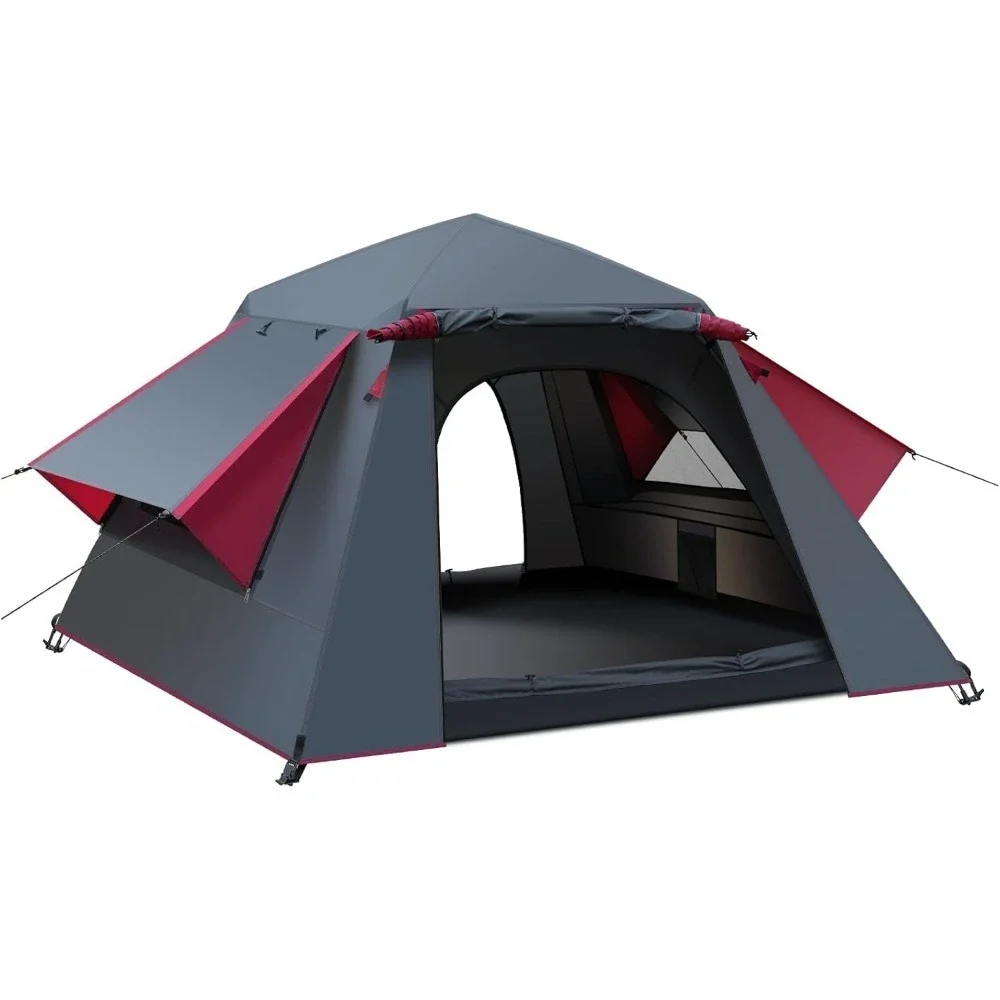 3 Person Pop Up Tent, Large Waterproof Automatic, 2 Layers Dome with Removable Outer Layer, Tent
3 Person Pop Up Tent, Large Waterproof Automatic, 2 Layers Dome with Removable Outer Layer, Tent