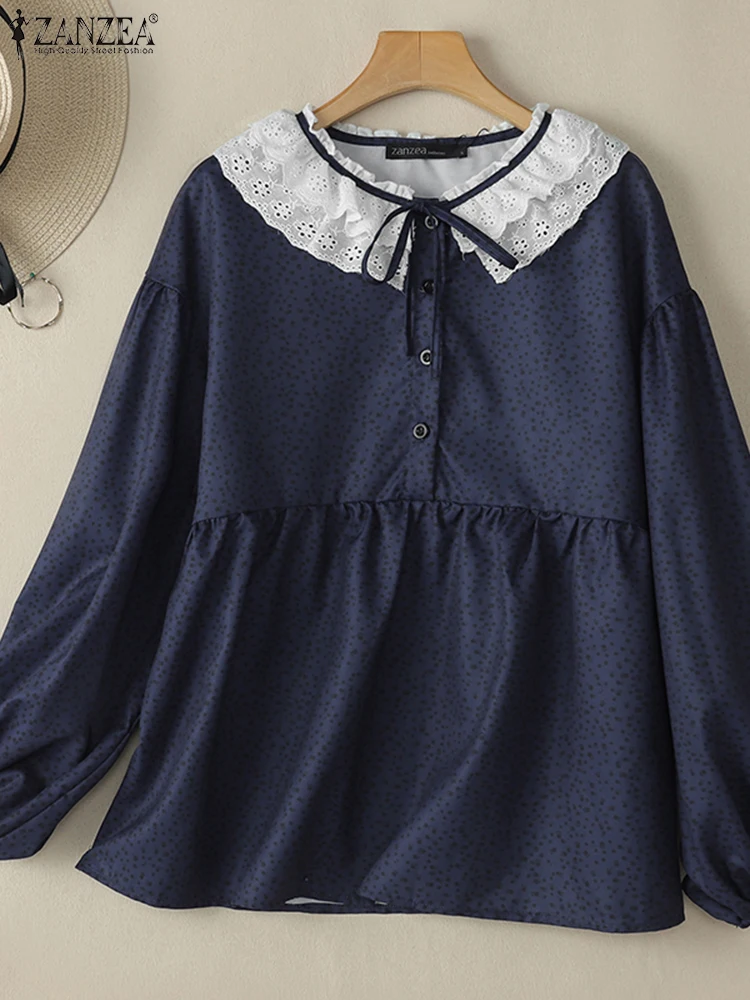 Spring Vintage Long Sleeve Floral Printed Shirt ZANZEA Women Elegant Lace Neck Work Blouse Bohemain Holiday Tops Loose Blusas
Spring Vintage Long Sleeve Floral Printed Shirt ZANZEA Women Elegant Lace Neck Work Blouse Bohemain Holiday Tops Loose Blusas