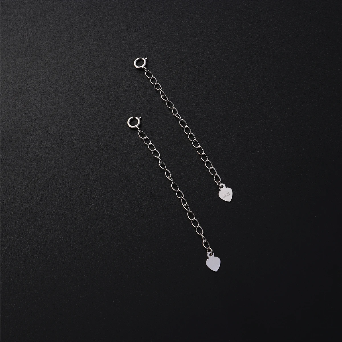 2Pcs Pure Silver Necklace Bracelet Extender Chains Durable Rustproof Heart DIY Jewelry Making Lengthening Accessories
2Pcs Pure Silver Necklace Bracelet Extender Chains Durable Rustproof Heart DIY Jewelry Making Lengthening Accessories