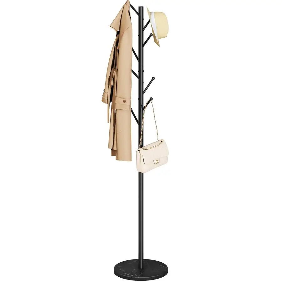 Coat Rack Freestanding with Natural Marble Base Coat Tree with 8 Hooks Heavy Duty Coat Hanger Stand, Metal Coat Rack Stand for J
Coat Rack Freestanding with Natural Marble Base Coat Tree with 8 Hooks Heavy Duty Coat Hanger Stand, Metal Coat Rack Stand for J
