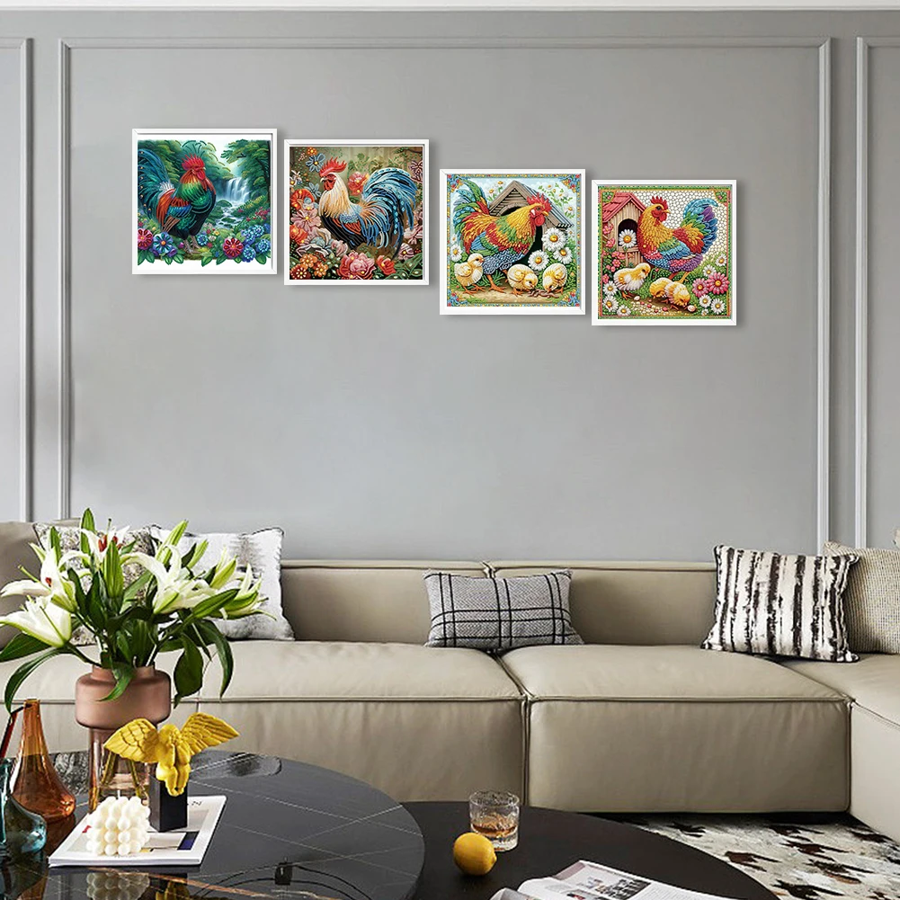 4Pcs 5D DIY Partial Special Shaped Drill Diamond Painting Chicken Decor 30x30cm
4Pcs 5D DIY Partial Special Shaped Drill Diamond Painting Chicken Decor 30x30cm