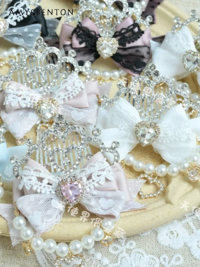 Mine Series Lolita Hair Accessories Mass Production Subculture Crown Hair Comb Edge Clip Sweet Cute Pearl Hair Clips for Women
Mine Series Lolita Hair Accessories Mass Production Subculture Crown Hair Comb Edge Clip Sweet Cute Pearl Hair Clips for Women