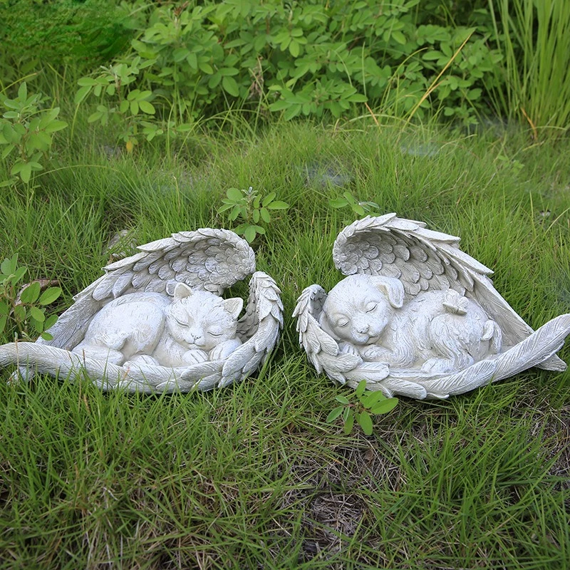 Resin Statue Creative Angel Dog Cat Decoration Pet Tombstone Memorial Decoration Garden Fairy Garden Home Decoration
Resin Statue Creative Angel Dog Cat Decoration Pet Tombstone Memorial Decoration Garden Fairy Garden Home Decoration