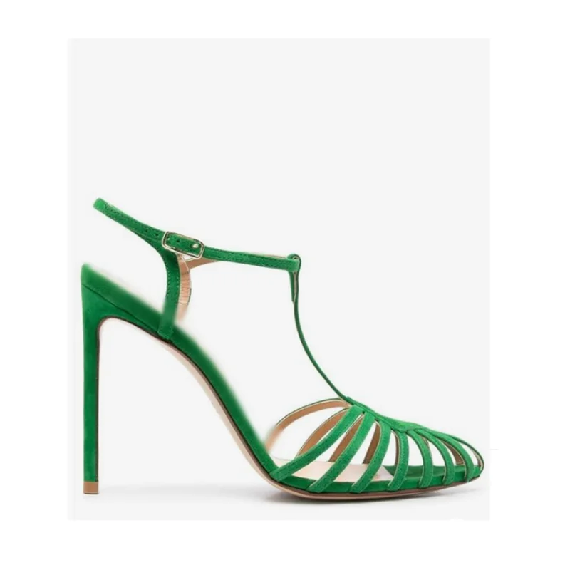 Green Pointed Toe Hollow Sandals Buckle Strap Thin High Heel Fashion Sexy Novel Style 2023 Summer Woman Shoes Zapatillas Mujer
Green Pointed Toe Hollow Sandals Buckle Strap Thin High Heel Fashion Sexy Novel Style 2023 Summer Woman Shoes Zapatillas Mujer