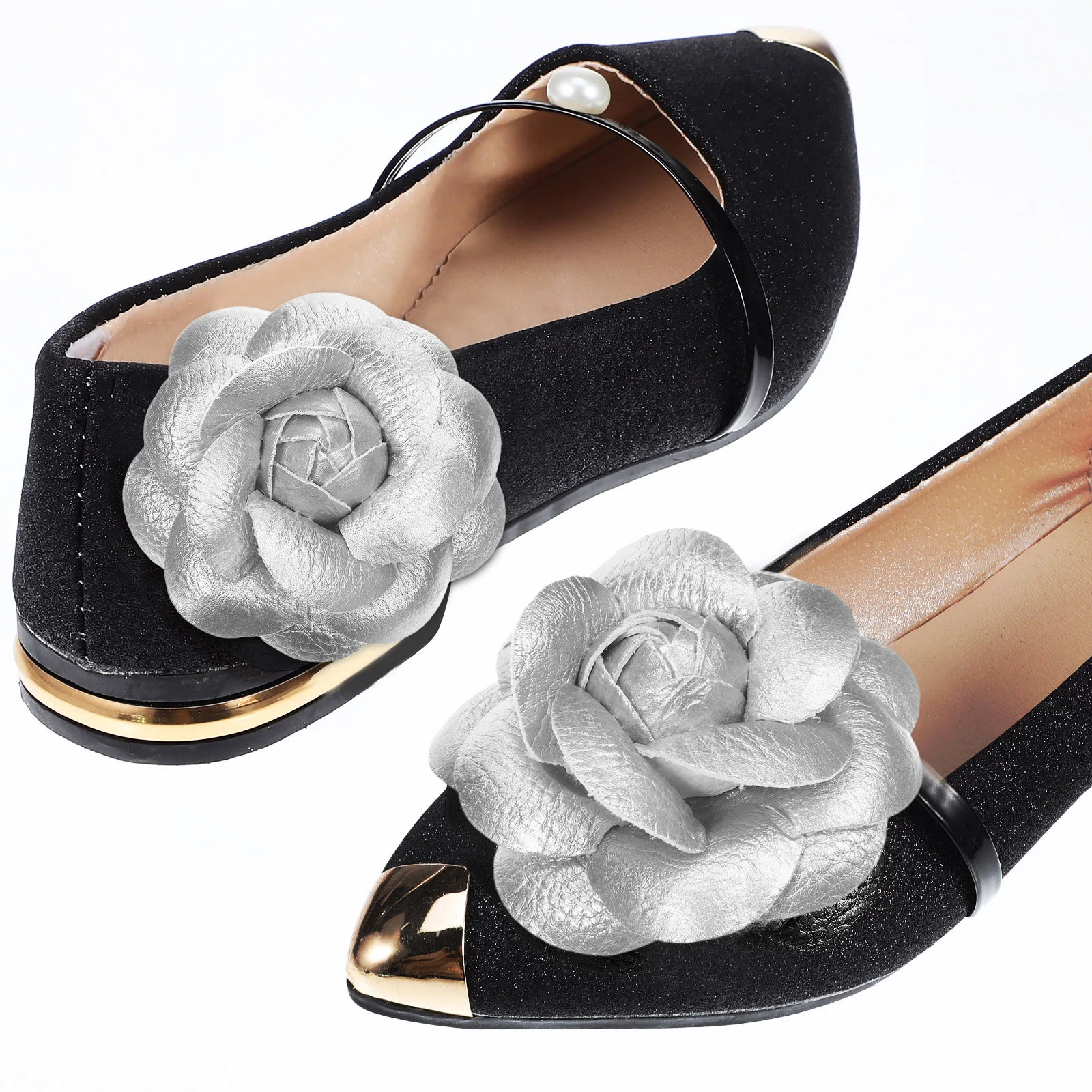 2Pcs Elegant Shoe Clips for Women Floral Satin Flower Attachments for Pumps Sandals Sneakers Fashionable Shoe Jewelry Gift Idea
2Pcs Elegant Shoe Clips for Women Floral Satin Flower Attachments for Pumps Sandals Sneakers Fashionable Shoe Jewelry Gift Idea